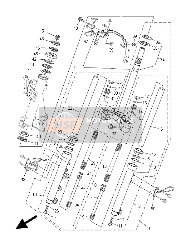 50PF34110000, Bague 1,  A Billes, Yamaha, 1